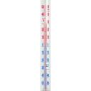 Keltin lauko langų termometras K00410A, -50&deg;C iki +50&deg;C, 205 mm ilgis, 17 mm plotis, baltas, montavimo rėmas