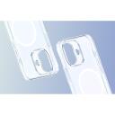 Baseus iP16 TouchButton magnetiline telefoni kott P60114408201-04, &uuml;hilduv MagSafe'iga, l&auml;bipaistev