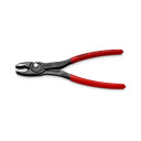 TWINGRIP Slīdo&scaron;ās Pincetes, KNIPEX, 82 01 200, 200 mm, melnas, ar neslīdo&scaron;u plastmasas pārklājumu, 5 regulē&scaron;anas pozīcijas