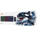 Baracuda Игровой комплект ORCA-B BGC-012, 101 клавиша, 7200 DPI, 6 кнопок, 1.5m кабель, LED подсветка