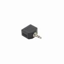 Sbox Audio adapter AD.3.5-2X3.5, 3.5mm M, 2x3.5mm F, nikeldatud pistikud, must v&auml;rv