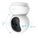 Pan/Tilt home security Wi-Fi camera, TP-Link, TAPO C200, 1080p, 360&deg; horizontal, 114&deg; vertical