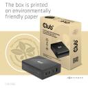 Club3D зарядное устройство CAC-1906 132W, 3 USB Type-C, 1 USB Type-A, 100-240V, PD 3.0, защита от перегрузки и короткого замыкания