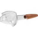 Plant irrigator - leaf transparent with ceramic spike, 120 ml BIOOGROD 720988, 8.8x6x20 cm, 37 g