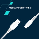 Кабель с подключением USB A к USB C мощностью 18 Вт и длиной 1.2 м AC18SC A-C 18W 1.2 m Белый CNS-AC18SC12W CANYON