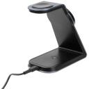 Fixed беспроводная зарядка, FIXMPOS-AL-GR, 21W, 3 поверхности для зарядки, Qi, USB-C на USB-C кабель