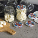 Dangtelis Ø82 su spalvingu liaudies raštu, 10 vnt BROWIN 136951, 6 kabliukai, metalas, Ø82