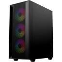 Gembird Fornax 4000 ARGB Datora korpuss CCC-FC-4000, 330mm, 200mm, 430mm, 4.4kg, Tempered glass, SPCC, 2x2.5" bays