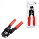 Logilink gofrē&scaron;anas knaibles RJ45 ar griezēju WZ0004, 0.19m, metāls, 8P8C-RJ45, izolēti rokturi, asmens aizsargs