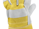 Cūku ādas darba cimdi, VOREL, 74005, izmērs 10, dabīgā āda un kokvilna
