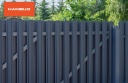 Профилированные металлические штакеты Polo PMx2 RAL7016 (матовый cерый антрацит) POLO_PMx2_RAL7016
