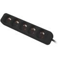 Lanberg pikendus PS0-05E-0150-BK, 1.5 m, 5 x CEE 7/5, 2500 W, 10 A
