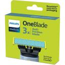 Philips habemen QP235/50, 3 tk, &uuml;hilduv OneBlade'iga, kahepoolsed terad, niiske ja kuiv raseerimine, kontuuride j&auml;rgimine