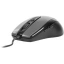 A4Tech Pele V-TRACK N-708X A4TMYS44125, 1.6m, 6 pogas, 600-1600 dpi, USB, V-Track, labās puses, birojam