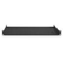 Digitus fiksēta plaukta rackiem DN-19 TRAY-1-SW, 25cm, 1U, melns, tērauds