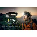 Nitecore Pealamp NU30 500 lm, 130 m valgusulatus, 1500 mAh aku, IP66, USB-C laadimine, 4 LED