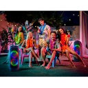 Nešiojamas Bluetooth garsiakalbis 100 W RMS galios su TWS ryšiu FM radiju USB ir microSD palaikymu LED ekranu ir 4400 mAh baterija PS-770 Juodas SV-021719 SVEN