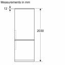 Bosch K&uuml;lmik KGN497ICT, 311L, 129L, 203cm, 35dB, No Frost, vabalt seisev, roostevaba teras