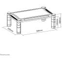 Neomounts monitors risers NSMONITOR20, augstuma regulē&scaron;ana, maksimālā slodze 10 kg, minimālais ekrāna izmērs 25.4 cm
