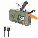 Manta Radio RDI401G, 3W, 0,3kg, USB, USB-C, austiņu miniligzda, 87,5-108MHz, 4500mAh, līdz 28h, SOS, signalizācija