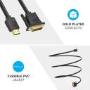 Vention HDMI DVI kaabel ABFBJ, 5m, must, 4K HD, h&auml;irete vastu, kahepoolne, viivitusteta