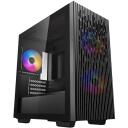 Deepcool MATREXX 40 3FS Korpus DP-MATX-MATREXX40-3FS, 2x3.5" ketaste pesa, 2x2.5" ketaste pesa, 3x120mm LED ventilaatorit, ATX PS2