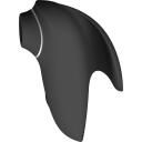 Erolab вакуумный клиторальный массажер DOLPHIN VVS01b, 300 мАч, 1 мотор, USB зарядка, черный цвет