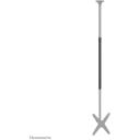 Neomounts monitorius su lubų tvirtinimu NS-EP100BLACK, h 1075 mm, plotis 52 mm, gylis 52 mm, svoris 1860 g, juodas, plienas
