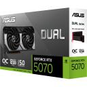 Asus Видеокарта DUAL-RTX5070-O12G 12GB GDDR7, PCIe 5.0, 2 вентилятора, 7680 x 4320, NVIDIA G-SYNC, VR готова