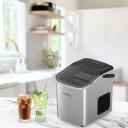 Lovio Ledus ģenerators LVIM001SL, 10kg/24h, 1.1L, 0.4kg, Sudrabs, Nerūsējo&scaron;ais tērauds, Automātiska tīrī&scaron;ana, LED indikatori