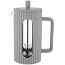 Resto French Press 90533, 1 Л, серый, боросиликатное стекло, фильтр из нержавеющей стали, пластиковая крышка, эргономичная ручка