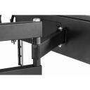Gembird seina kinnitamine WM-55ST-04, 32-55 tolli telerid, VESA 400 x 400 mm, 35 kg, 120&deg; p&ouml;&ouml;ramine, 20&deg; kallutus, must