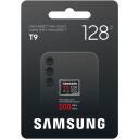 Samsung M&auml;lukaart T9 microSD MB-MH128T/WW, 128 GB, UHS-I U3 Class 10 V30 A2, SD adapter, veekindel, l&ouml;&ouml;gikindel, tolmukindel
