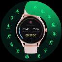 Qcy viedpulkstenis S11 sudrabs, 1.19" AMOLED, 390 x 390 px, 210 mAh, IPX8, PPG sensors, 100+ sporta režīmi