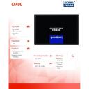 Goodram Cietais disks SSD CX400-G2 SSDPR-CX400-02T-G2, 2TB, SATA III 6.0 Gb/s, 550 Mb/s, 490 Mb/s, 2.5"