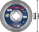 X-LOCK dimanta disks Hard Ceramic 115x22,23, Mazām leņķa slīpma&scaron;īnām EXPERT HARD CERAMIC DIMANTA GRIEZĒJDISKS, 2608900657, BOSCH