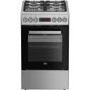 Beko Viryklė FSM52321DXDT, 60L, dujinė viryklė, elektrinė orkaitė, nerūdijantis plienas, 4 degikliai, kepimas