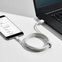 Baseus Datu kabelis MODELIS TZCAMZJ-02, 150 cm, 2x2.1A, Micro USB, USB, balta krāsa
