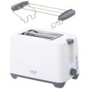Adler Toaster AD 3216, 750 W, 2 pesa, plastkorpus, valge, automaatne v&auml;ljal&uuml;litus, pruunistamise reguleerimine