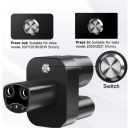 EV Charge CCS2 Tesla adapteris, skirtas 120A nuolatinės srovės (DC) Tesla įkrovimui per CCS Combo 2 jungtį, juodas