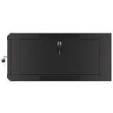 Lanberg Rack kapp 19" seinamonteeritav WFFA-5604-10B, 4U, 600mm, must, kiire kokkupanek, 3 kaabli sisendpaneeli