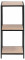 Riiul SEAFORD 35x37x82,5cm, riiul: mööbliplaat lamineeritud kattega, värvus: tamm, raam: must metall