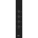Beko Dujinė viryklė HIBG64120SB, 7900 W, 4 degikliai, mechaninis valdymas, plienas, liepsnos sauga