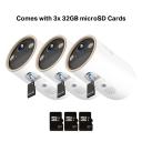 Saulės energija maitinamas saugos kamerų rinkinys, TP-Link, TAPO C460 KIT, 4K 8MP, 134&deg; matymo kampas