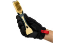 Metal Brush 3in1 ROCKFORCE RF-340129725 210 mm with rubber handle, durable plastic, stainless steel and brass bristles
