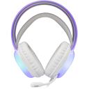 White Shark K&otilde;rvaklapid PEACOCK-2 WHITE, 212g, Valge, 2m, 32&Omega;, 20Hz-20KHz, RGB valgustus, &uuml;le k&otilde;rvade