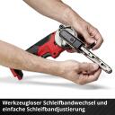 Einhell juhtmeta lintfail TE-BF 18 Li-solo 4461000, 18V, 457mm, 9mm, 13mm, 250-1700m/min, 12 lihvpaberit, tolmuadapter