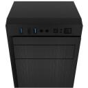 Natec Aracanta Midi Tower NPC-2326, 363mm, 198mm, 424mm, 2.5kg, plastmasa, metāls, 2xUSB 3.2, 1xUSB 2.0, 3x2.5" bays, 1x3.5" bay