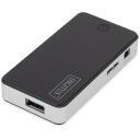 Digitus 4-portu USB centrmezgls DA-70231, 4x USB 3.0, melns, aktīvs, saderīgs ar Windows Vista/XP/7