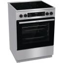Gorenje Elektriline pliit GECS6C70XC, 60 cm, 71 l, 2200W, 1200W x 2, 1800W, Keraamiline pliit, Aqua Clean, Kiire kuumus